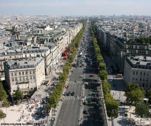 пазл Avenue des Champs-Élysée, Париж